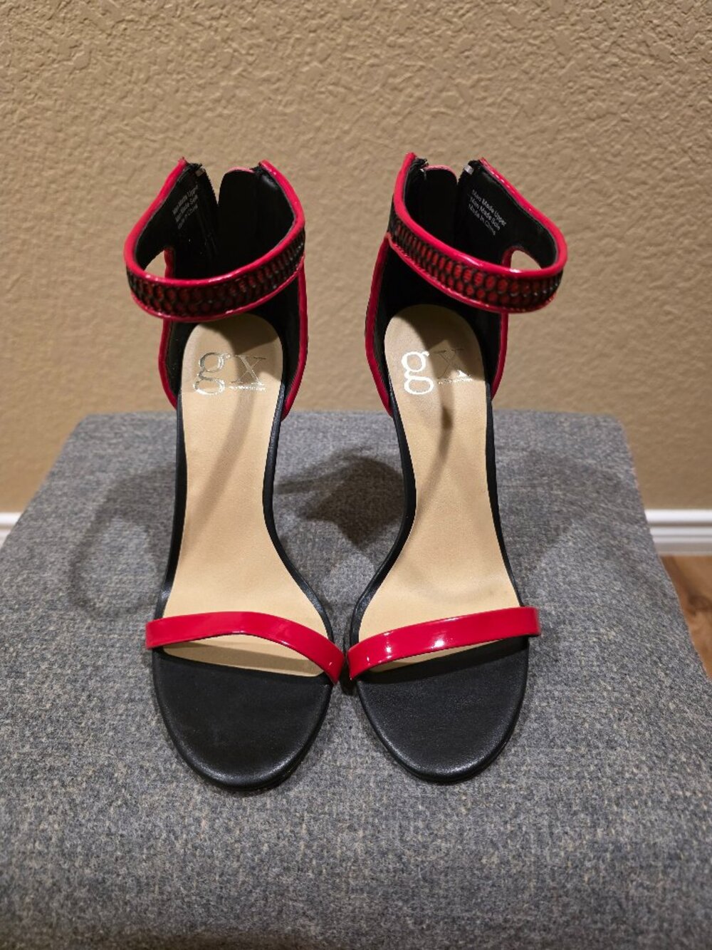 Gorgeous Red and Black High Heel Sandals